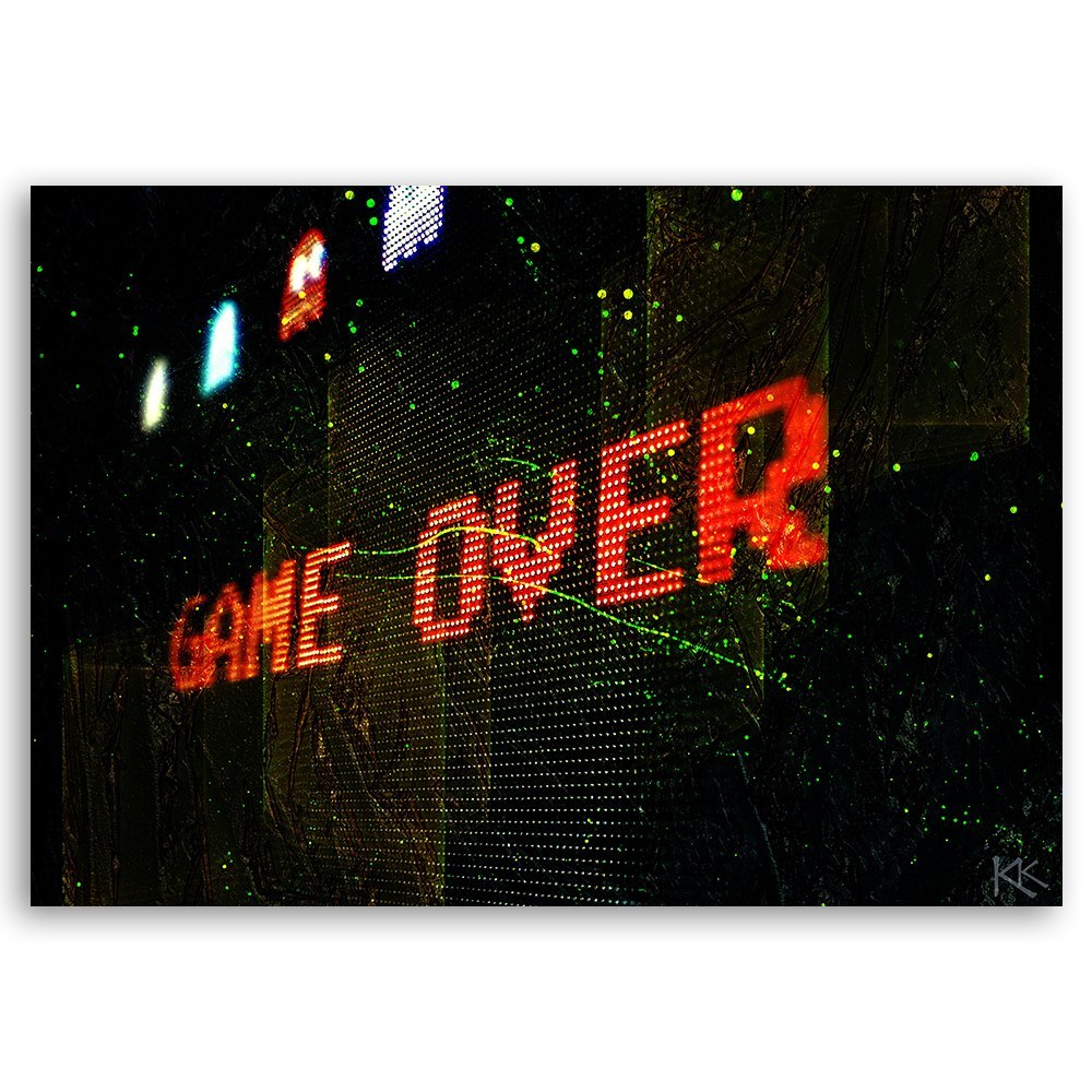 Emaga Obraz na płótnie, Game Over dla gracza - 60x40